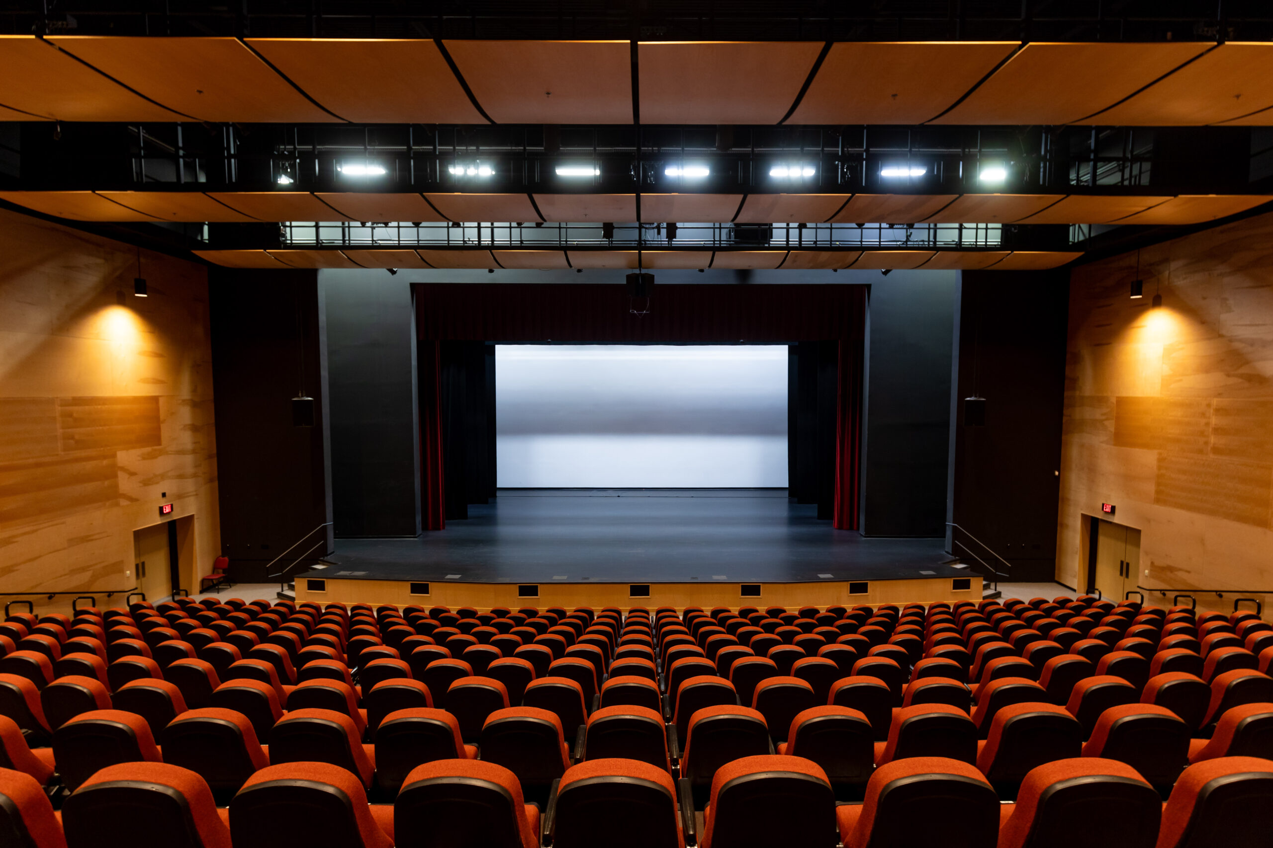 venables theatre stage from the top row of seats 